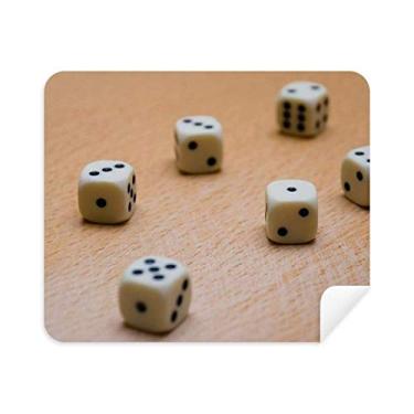 Imagem de Pano de limpeza para fotos de dados de madeira para jogos de jogos, 2 peças, tecido de camurça