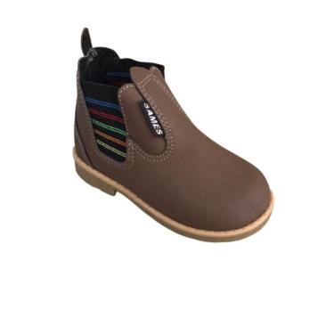 Imagem de Botina Casual Infantil Com Listras Coloridas Sames 6136