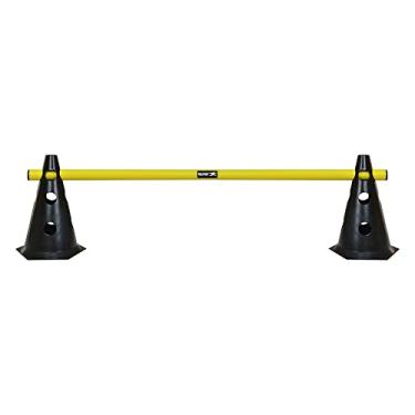 Imagem de Barreira de Salto com Cone 24cm Muvin – Ajustável Para Alturas 7cm, 14cm ou 19cm – Desmontável – Treinamento Funcional – Agilidade – Impulsão – Velocidade – Resistente – Durável - Boa Estabilidade