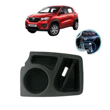 Imagem de Porta Copos Treco Objetos Console Renault Kwid Todos Preto