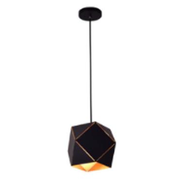 Imagem de Lustre/Pendente Alumínio RPX Faces Preto 1 Lâmpada Design Moderno Industrial Quarto Sala Startec