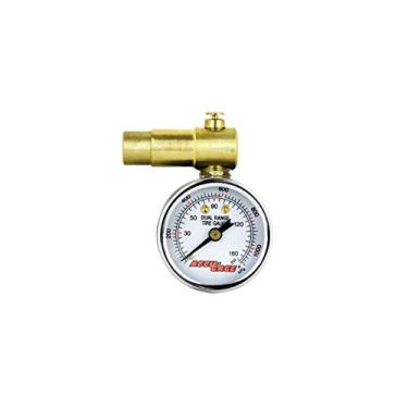 Imagem de Calibre de pressão do mostrador de pneu AccuGage, Brass, Schrader Valve