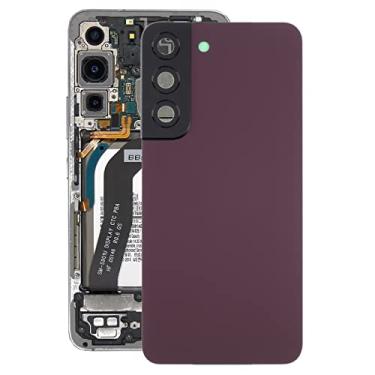 Imagem de HONGYAN Peças de substituição de telefone celular Tampa traseira da bateria com capa de lente da câmera para Samsung Galaxy S22 5G SM-S901B Acessórios telefônicos