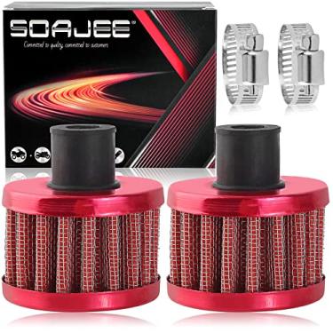 Imagem de SOAJEE Filtro vermelho universal de 12 mm de 12 mm para 196cc 212cc GX160 GX200 168F 5.5HP 6.5HP Motor CT200U CT200U-EX Mini Bike Go kart MB200 BAJA Warrior