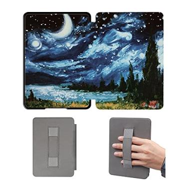 Imagem de Capa com alça de mão para Kindle Paperwhite de 6,8 polegadas 11ª geração e versão exclusiva, modelo M2L3EK e M2L4EK - Capa à prova d'água com função de despertar automático