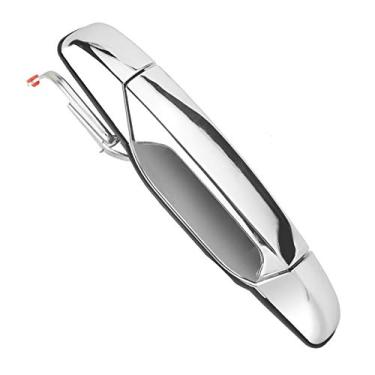 Imagem de Alça de porta externa, reposição do lado do motorista traseiro para Chevy Avalanche Silverado Silverado Suburban Tahoe GMC Sierra Yukon SUV, 15915659