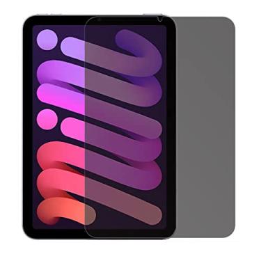 Imagem de BYIUIHS Vidro temperado de privacidade compatível com iPad Mini 6 8,3 polegadas/iPad Mini 6ª geração (2021), película protetora de tela anti-espião resistente a arranhões, terno anti-impressão digital
