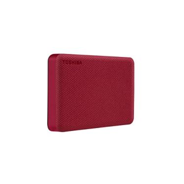 Imagem de HD Externo Portátil Toshiba 4TB Canvio Advance USB 3.0 Vermelho - HDTCA40XR3CA