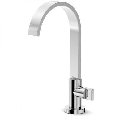 Imagem de Torneira De Mesa Para Lavatório Bica Alta Flow Cromado Celit