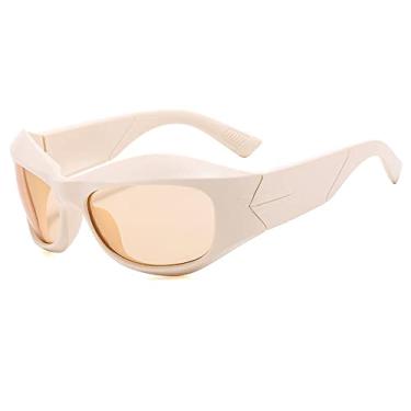 Imagem de Óculos de sol femininos esporte hip hop óculos de sol para homens esportes ao ar livre esqui óculos moda olho de gato, 5, tamanho único