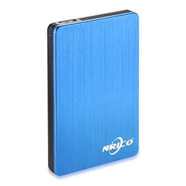 Imagem de NRICO Disco rígido externo portátil de 500 GB, USB 3.0, HDD de 2,5 polegadas, compatível com PC, Mac, desktop, PS4 (500 GB, azul)