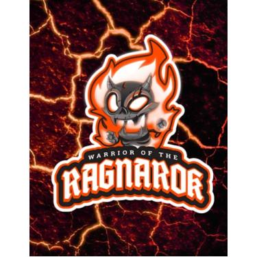 Imagem de Notebook Warrior of The Ragnarok - Fire Edition (Flame Spirit): College Ruled - 240 pages - Large 8,5 x 11 in