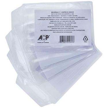 Imagem de Porta Documento P/Rg C/Aba Cristal 7x10, 5cm. - Pacote com 100, ACP, P7, Multicor