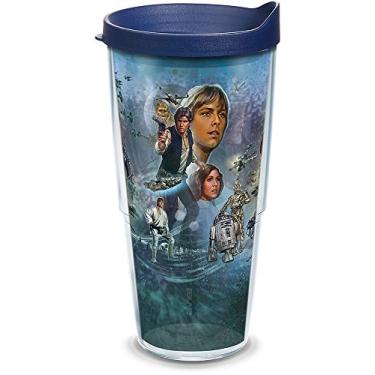 Imagem de Tervis Copo de viagem com isolamento térmico de parede dupla Disney Star Wars Celebration Made in USA mantém as bebidas frias e quentes, 680 g, clássico
