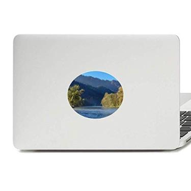 Imagem de Adesivo de notebook River Mountain Hill Forest Reflection Water Vinyl Emblema Graphic Laptop Decalque