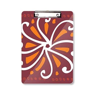 Imagem de Crisântemo marrom México Totems Civilização Prancheta Pasta Escreva Placa de suporte A4