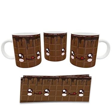 Imagem de Caneca Divertida Chocolate Kawaii Presente Geek cor:Marrom