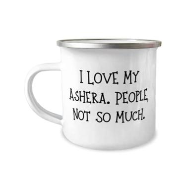 Imagem de Linda caneca Ashera Cat Gifts, I Love My Ashera. People, Not So Much, exclusiva 355 ml para amantes de gatos de amigos
