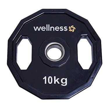 Imagem de Anilha Olímpica Poliuretano com 12 Faces de 10kg Wellness - WK016
