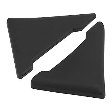 Imagem de X AUTOHAUX 2 peças de protetores de borda de canto de porta de carro universais de PVC preto
