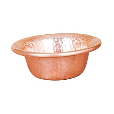 Imagem de ＫＬＫＣＭＳ Tigela de Cobre Suprimentos de Altar Bonitos Tigelas de Comida para Animais de Estimação Utensílio de Adoração Budista Mini Tigelas Tibetanas Tigelas, 9cm
