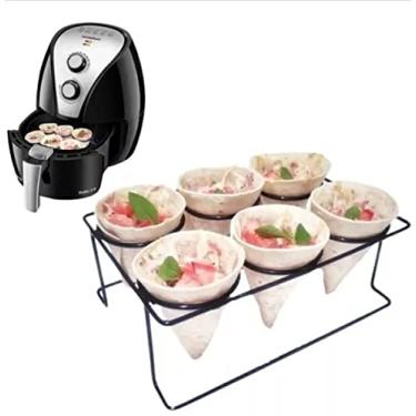 Imagem de ConeFácil- Suporte Cone Massa Wrap- Rap10- Pastel- Acessório Air Fryer, Forno Eléctrico, Convencional, Fritadeira de Ar