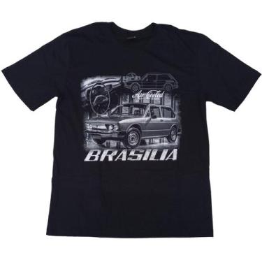Imagem de Camiseta Brasília Carro Antigo Old School Vintage Hcd595 Rch - Belos P