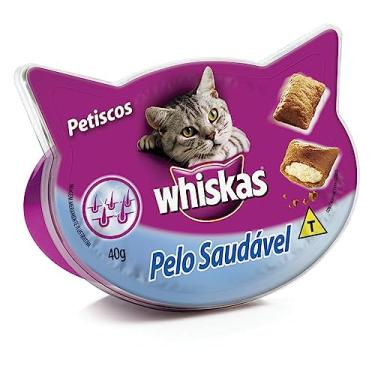 Imagem de whiskas Petisco Funcional Para Gatos Whiskas Temptations Pelo Saudável Adultos 40G