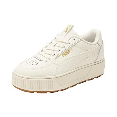Imagem de PUMA Tênis feminino Karmen Rebelle, Branco, quente, ouro, 10