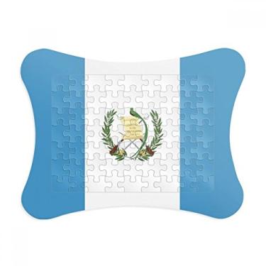 Imagem de Guatemala, bandeira nacional da América do Norte, moldura de quebra-cabeça para decoração de imagem