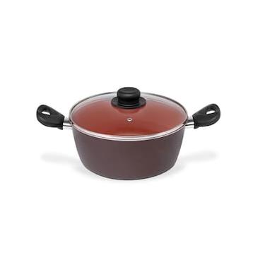 Imagem de Caçarola Terracota Multiflon com Antiaderente de Alumínio - 22cm