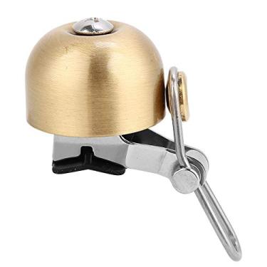 Imagem de Anel Do Guiador Da Bicicleta Sino Retro Latão Mountain Bike Sino Acessório Alto Alarme Sonoro Acessórios Da Bicicleta Sino(Cor Cobre)