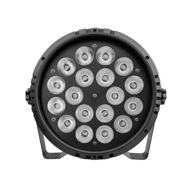 Imagem de Kit 2 Par Leds Indoor Slim Briwax De Plastico 18X12W Rgbw
