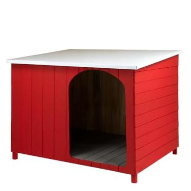 Imagem de Casinha Cachorro Criadeira Telhado Galvanizado Extra Gigante N7 (Vermelha)