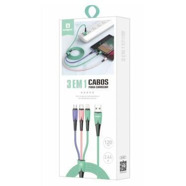 Imagem de Cabo Carregador Rápido Universal 3 Em 1 