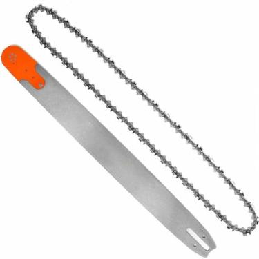 Imagem de Kit de guia de corrente de motosserra 18 Polegada durável e prático suporte cortador ferramentas elétricas, corrente e guia, h