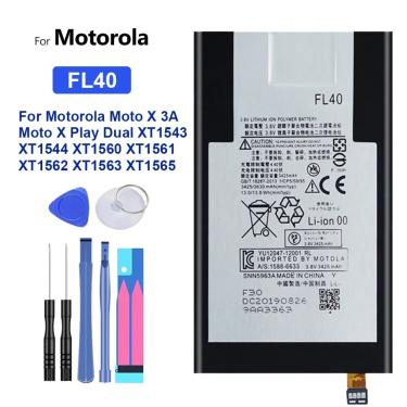 Imagem de Bateria FL40 para Motorola  Moto X Play  3A  Dual  XT1543  XT1544  XT1560  XT1561  XT1562  XT1563