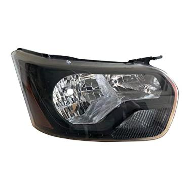 Imagem de Farol de substituição do lado direito do passageiro com acabamento preto completo para Ford Transit T150 T250 T350 T350HD de 2010 a 2023