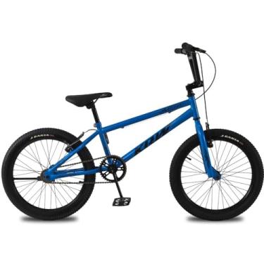 Imagem de Bicicleta Aro 20 Krw Bmx Cross V-brake Sem Marchas - Azul Escuro/preto