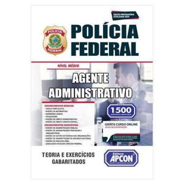 Imagem de Apostila Polícia Federal 2020 - Agente Administrativo - Grupo Apcon