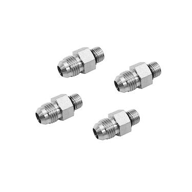 Imagem de BEITERSTOE (Pacote com 4) 6400-06-04-O Adaptador de Mangueira Hidráulica Encaixe 3/20.3 cm Macho JIC 37° Flare (9/40.6 cm-18UNF) × 1/10.2 cm Macho O-Ring Boss (7/40.6 cm-20UNF) SAE Conector de tubo de