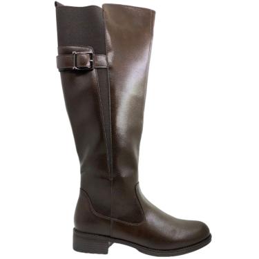 Imagem de Bota Montaria Feminina Casual Cano Ajustável Mooncity 72114