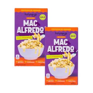 Imagem de KIT 2X MACARRÃO PROTEICO SEM GLÚTEN HOLYSOUP MAC ALFREDO 200G