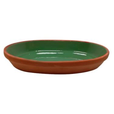 Imagem de Travessa Oval Aldeia em Ceramica 700Ml L23Xp13Xa3,5Cm Verde L Hermitage - Full Fit