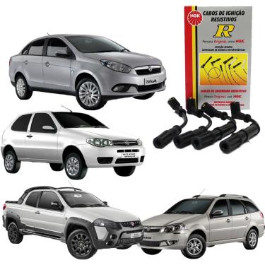 Imagem de Jogo Cabo Vela Ignição Fiat Siena 1.6 97 A 99 Ngk