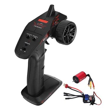 Imagem de Transmissor Receptor RC 2.4G CH2 Com Motor Sem Escova 2838 3600KV 30A 2 Em 1 ESC para Carros Sem Escova 1/14, 1/16
