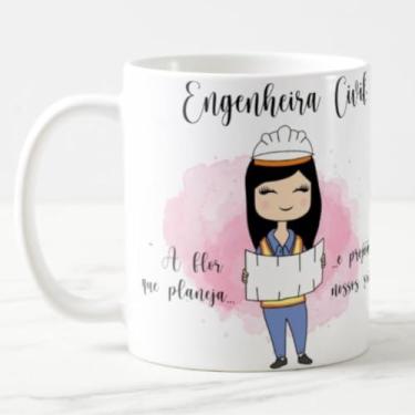 Imagem de Caneca Engenheira Civil Engenharia Feminina 325ML