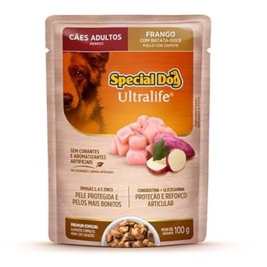 Imagem de MANFRIM Ração Úmida Special Dog Ultralife Para Cães Adultos Sabor Frango Ao Molho 100G