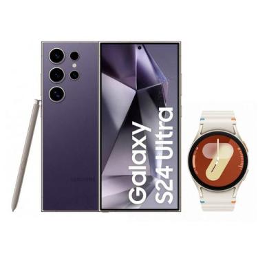 Imagem de Smartphone Samsung Galaxy S24 Ultra 6,8 Galaxy AI - 512GB + Smartwatch