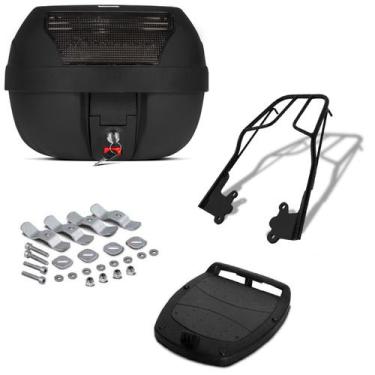 Imagem de Baú 28 Litros Pro Tork + Bagageiro Motos 5, FUME, CB 300 2009 - 2015